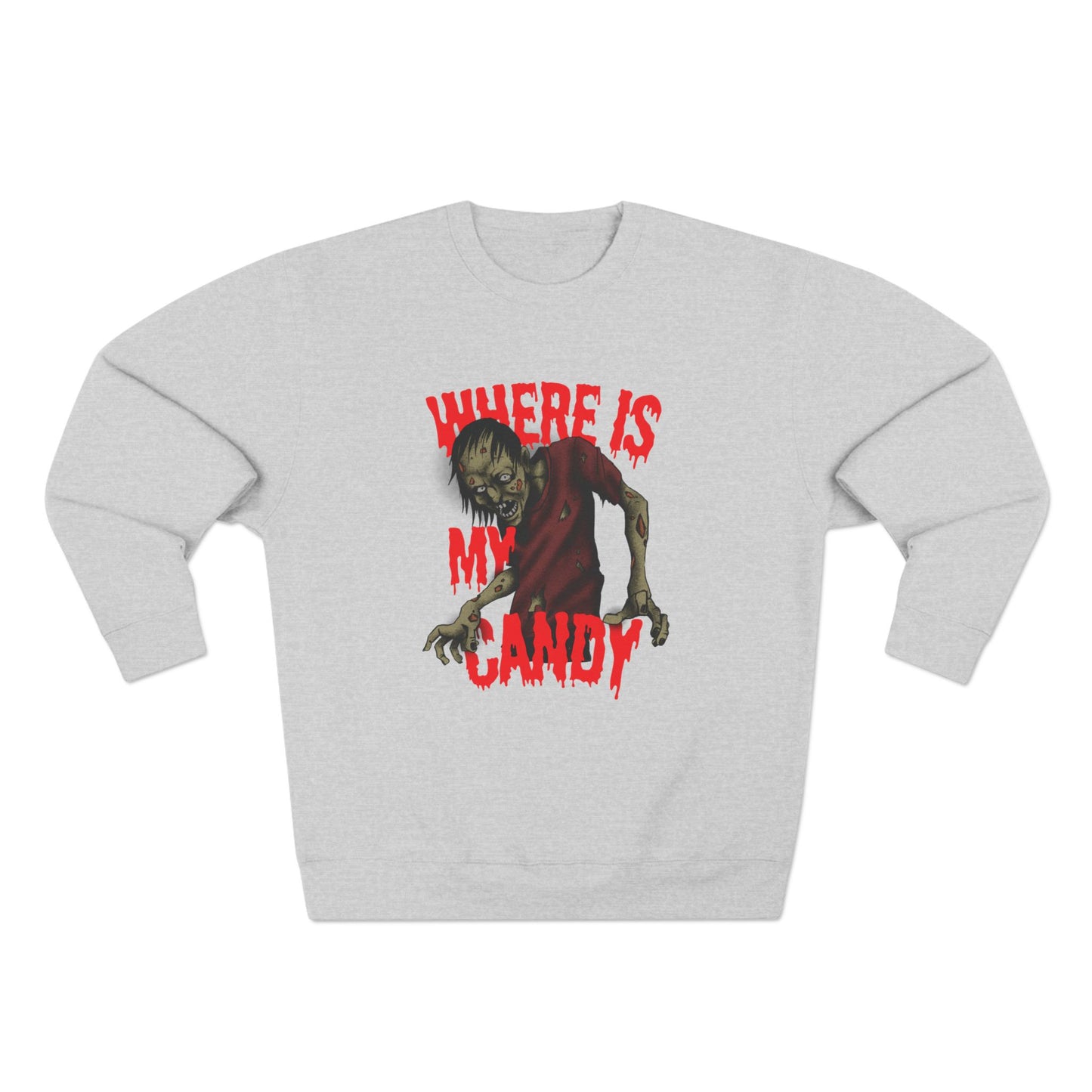 Spooky Halloween Crewneck Sweatshirt with Zombie Design | Unisex Graphic Sweater | Where Is My Candy | Fall Fashion, Halloween Gift, [...]