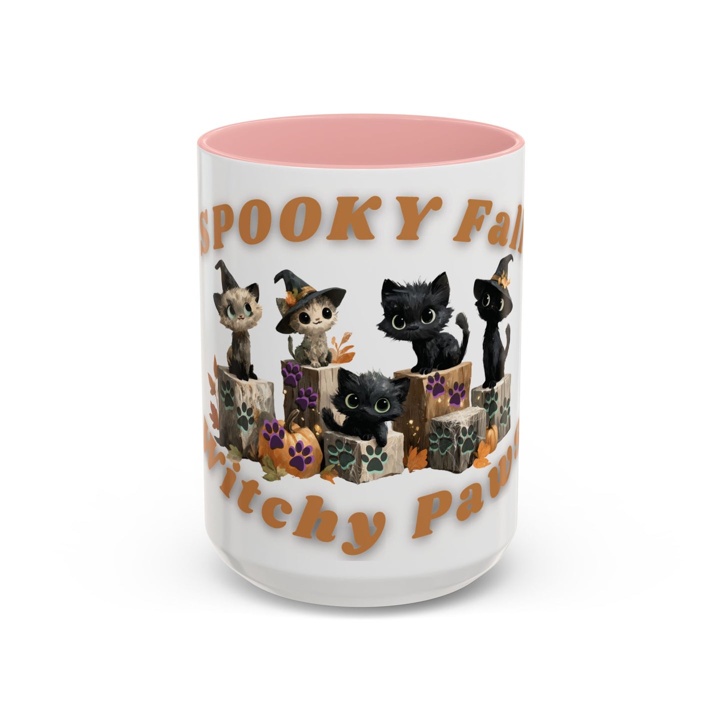 Spooky Black Cat Coffee Mug, Halloween Mug, Fall Decor, Cat Lover Gift, Witchy Paws, Seasonal Mugs