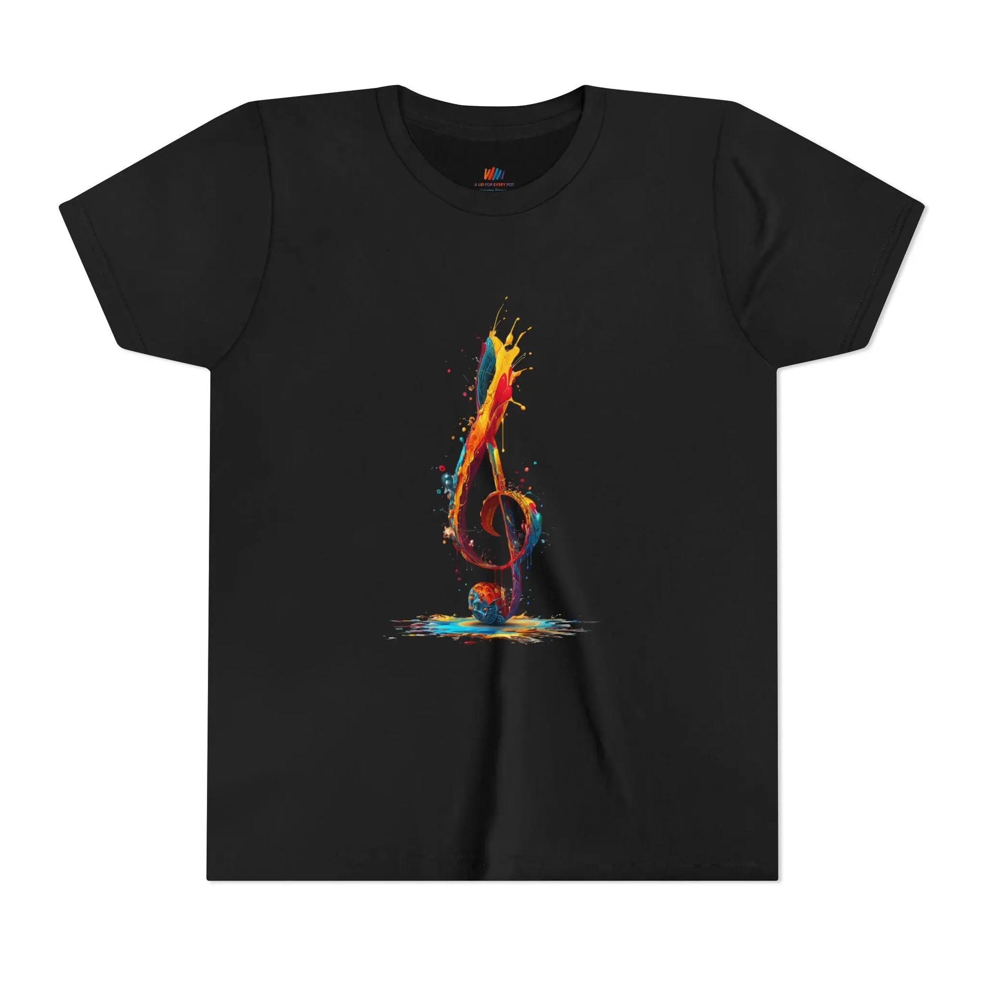 Youth Music Note Tshirt, Colorful creative Tee, A Lid for Every Pot ~Everday Designz~