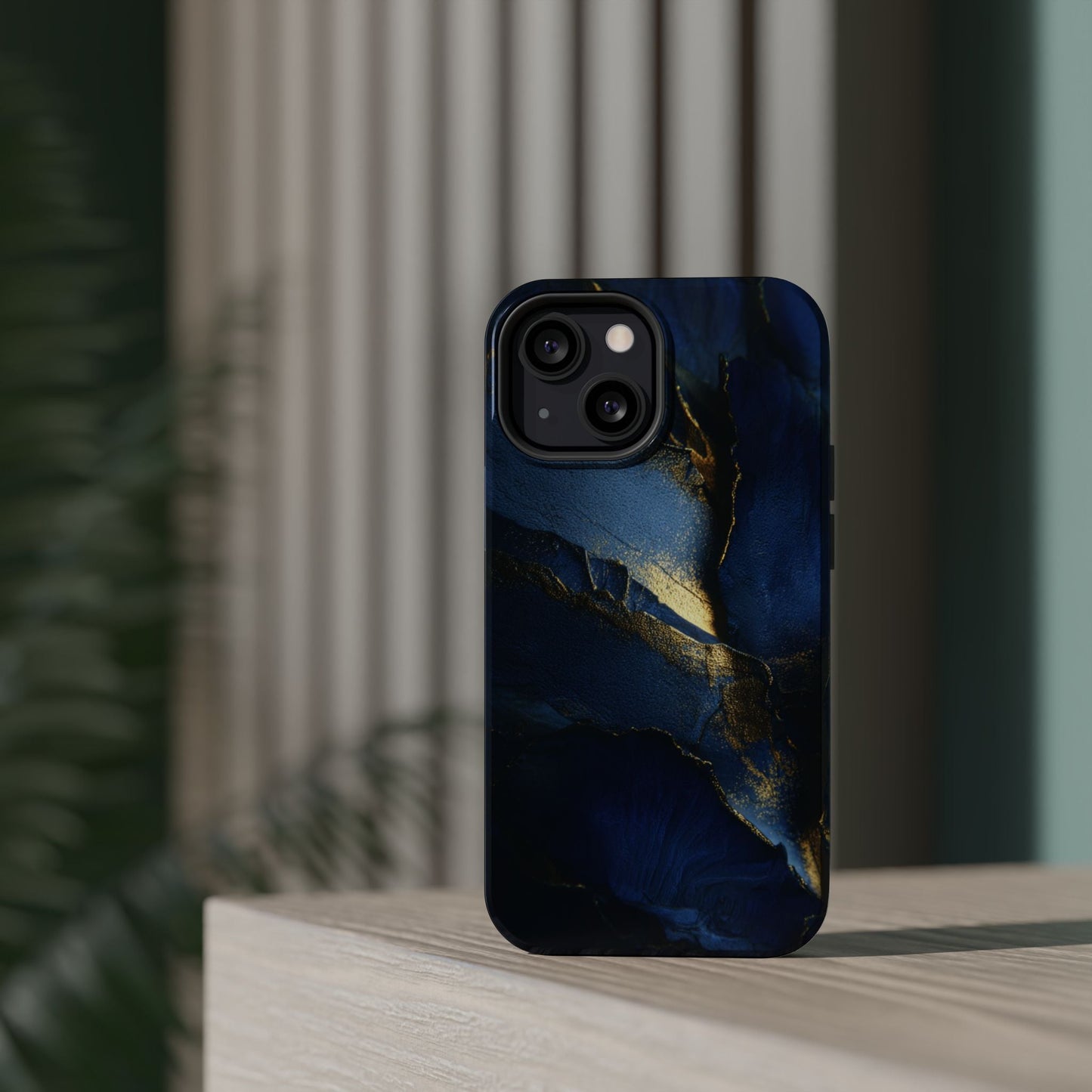 Phone Case - Blue and Gold 8k HD Design - Magnetic Tough Cases Printify