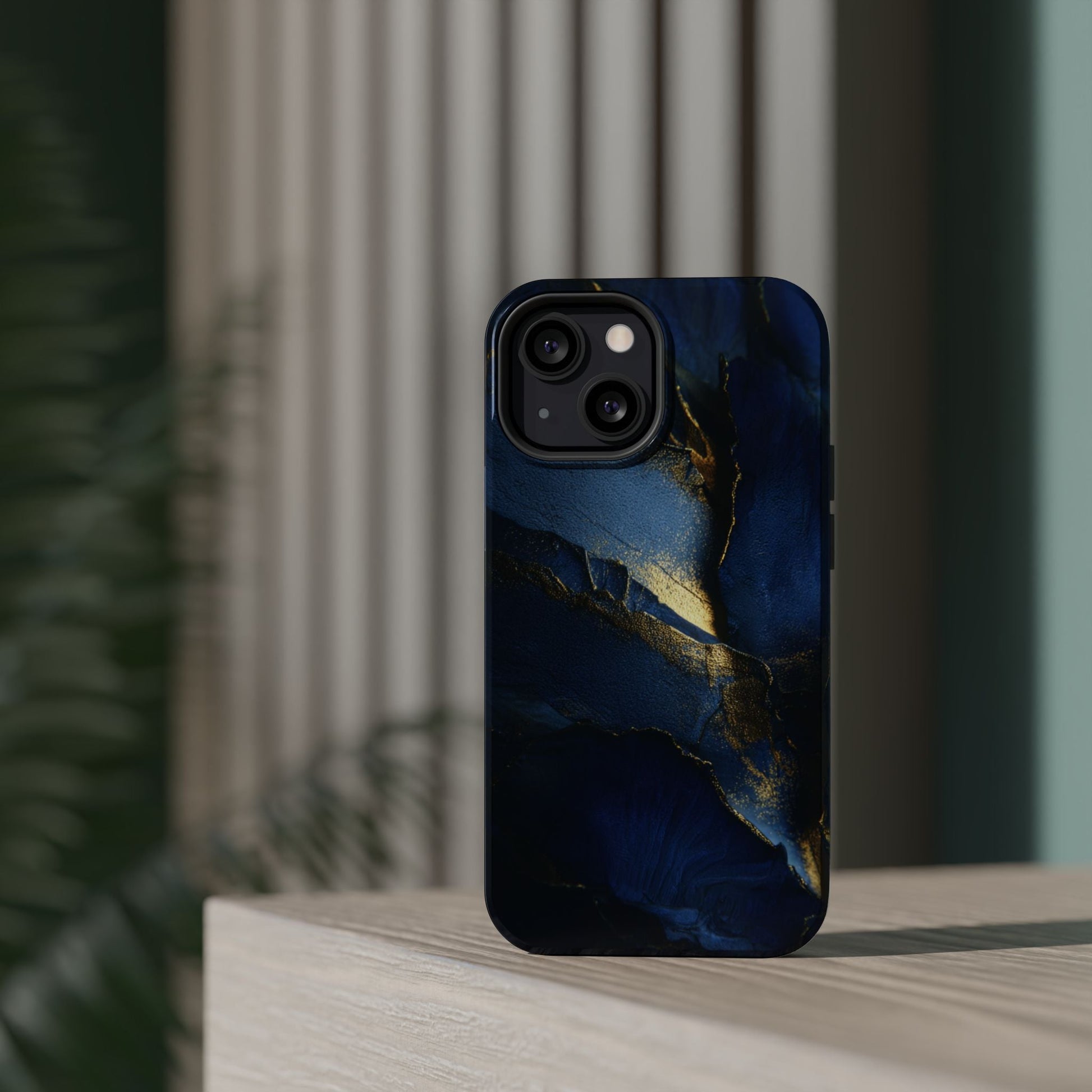 Phone Case - Blue and Gold 8k HD Design - Magnetic Tough Cases Printify