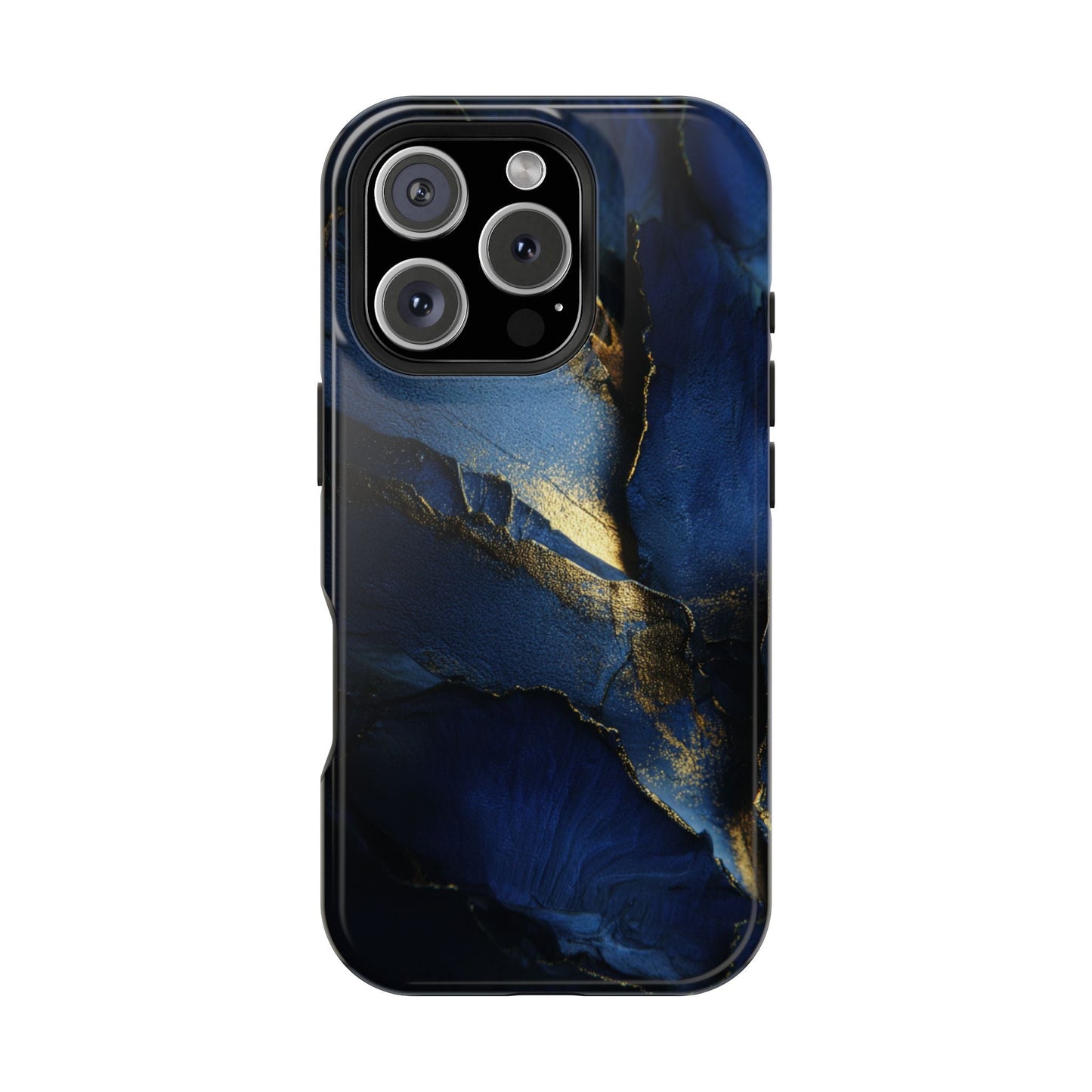 Phone Case - Blue and Gold 8k HD Design - Magnetic Tough Cases Printify