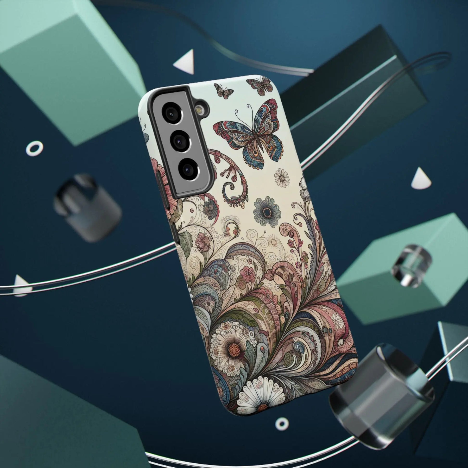 Phone Cases Whimsical Butterflies and Sunflowers Design Printify