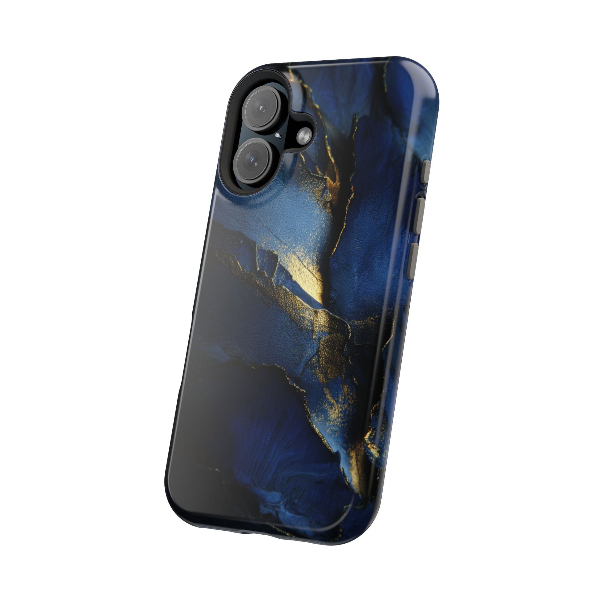 Phone Case - Blue and Gold 8k HD Design - Magnetic Tough Cases Printify