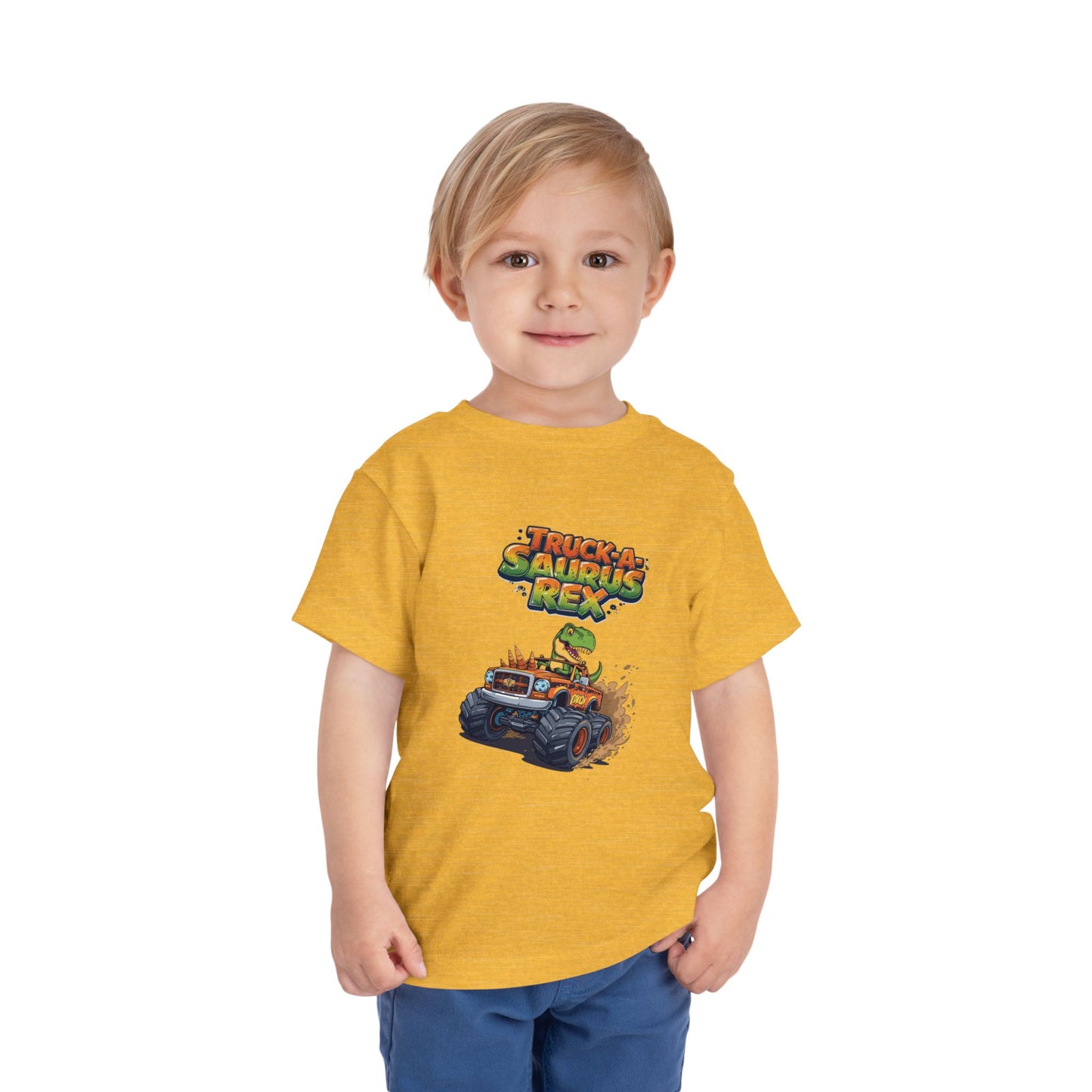 Truck-a-Saurus Rex Kids Tee | Fun Dinosaur T-Shirt, Toddler Gift, Birthday Outfit, Playtime, Summer Wear, Dino Lover Shirt