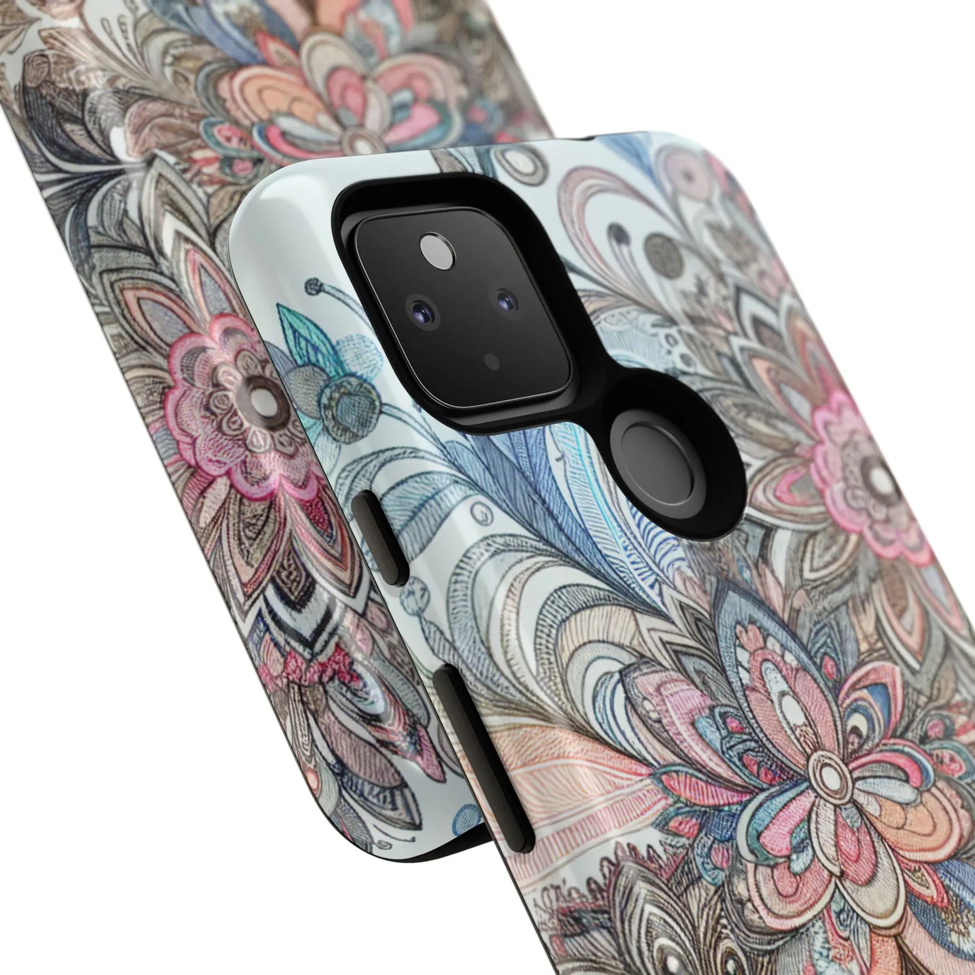 Floral Phone Case, Tough Cases, Protective mobile cover for flower lovers, Gift for her, Stylish phone accessory, Unique floral [...] Printify