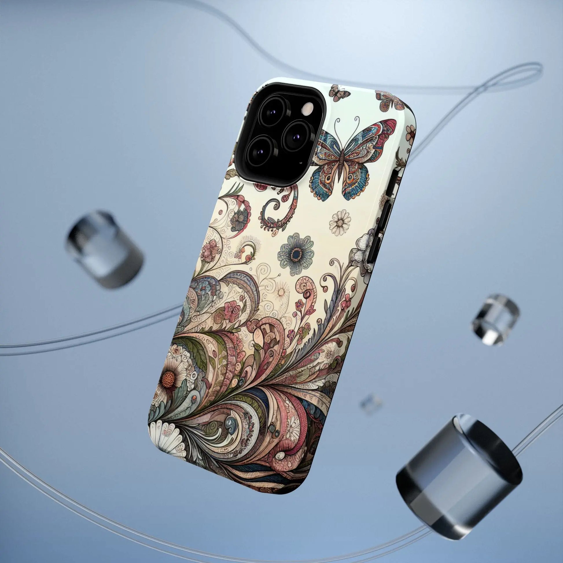 Phone Cases Whimsical Butterflies and Sunflowers Design Printify