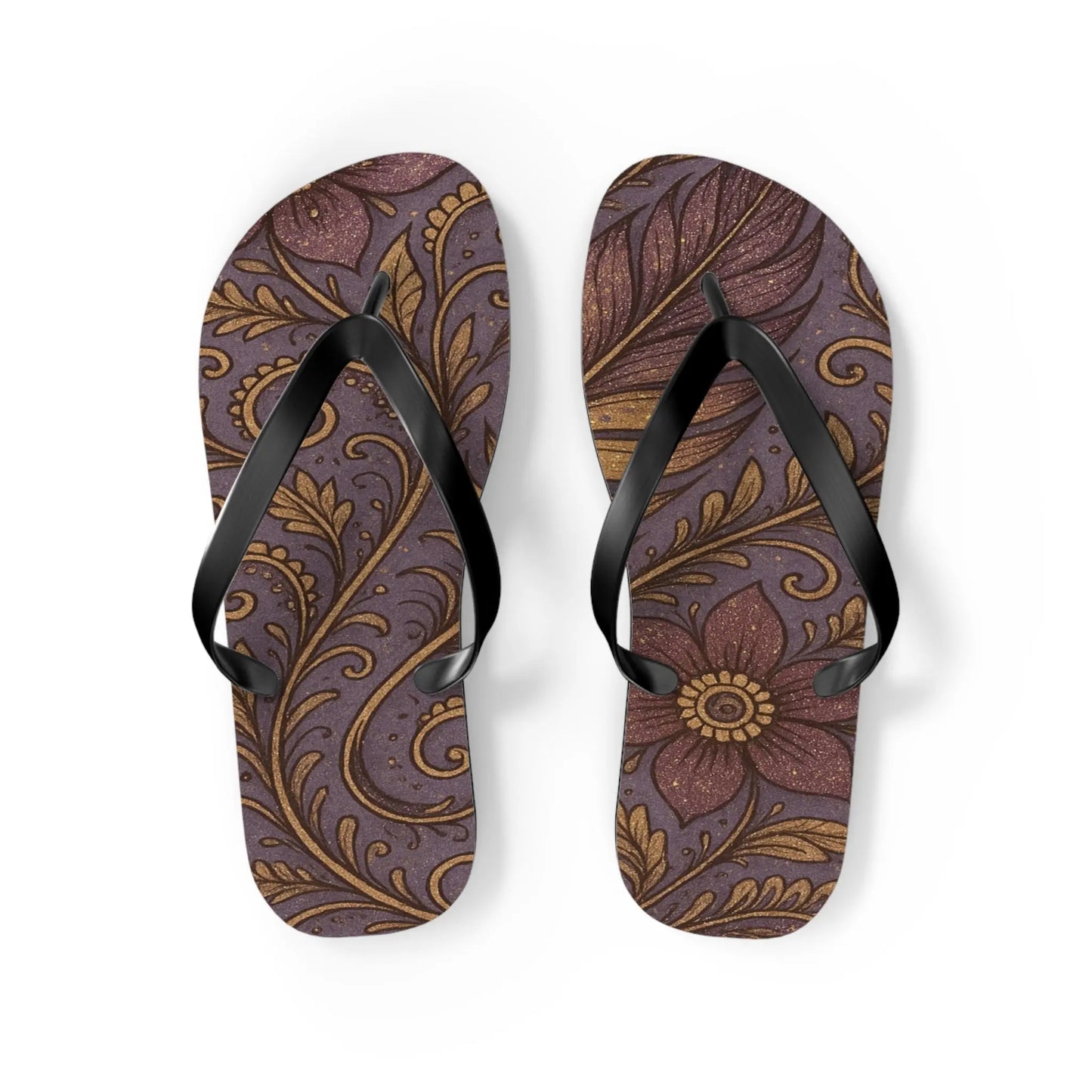Bohemian Flip Flops | Vibrant Summer Sandals, Beach Footwear, Outdoor Style, Vacation Essentials, Festival Ready Printify