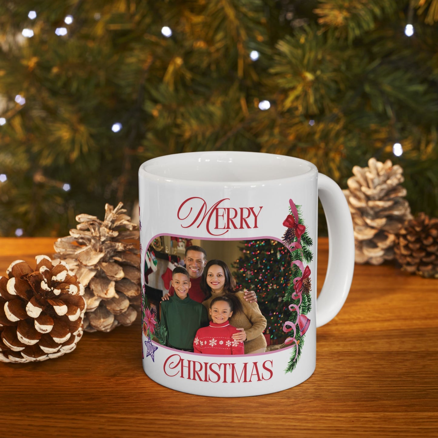 Personalized Photo Christmas Mug (11oz, 15oz)