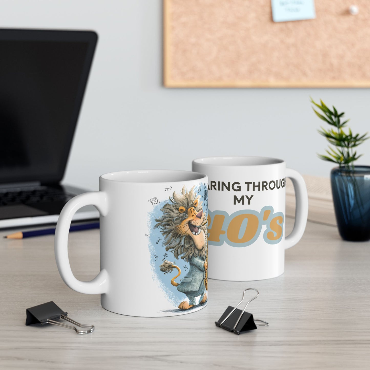 Customizable Happy Birthday Lion Mug