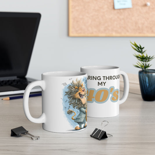 Customizable Happy Birthday Lion Mug