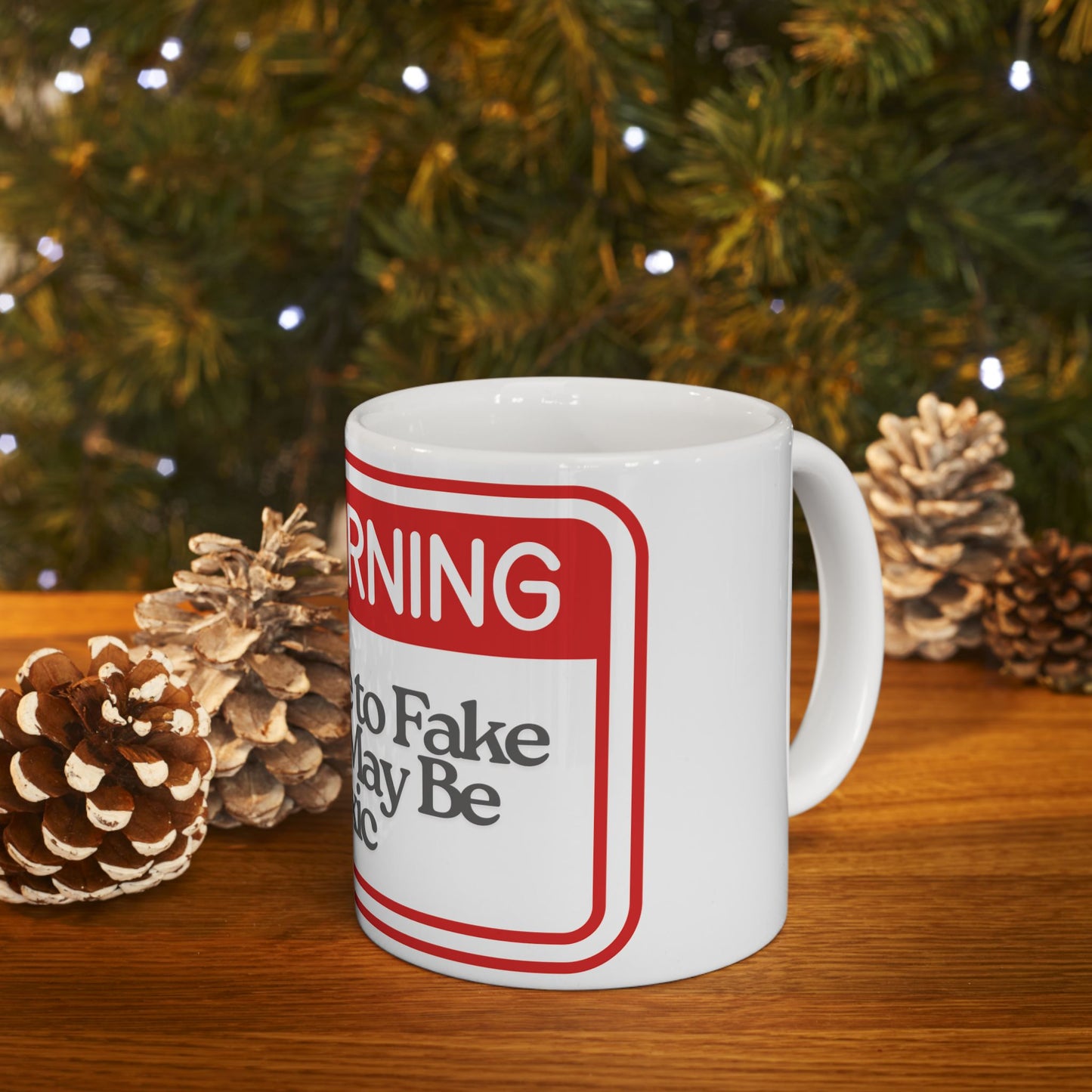 Warning Ceramic Mug - Funny Gift for Coffee Lovers, Warning Mug, Humor Gift, Office Decor, Friendship Gift
