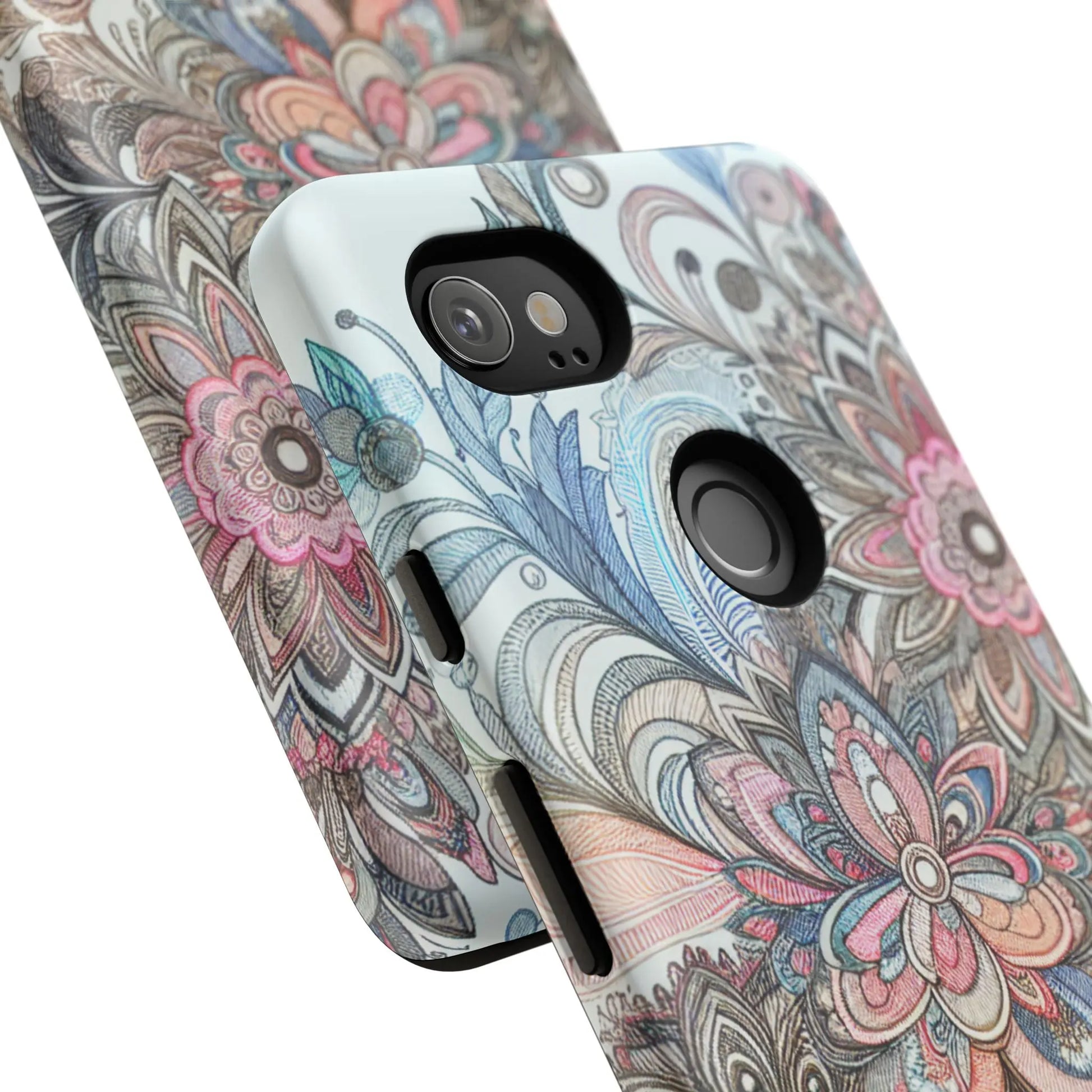 Floral Phone Case, Tough Cases, Protective mobile cover for flower lovers, Gift for her, Stylish phone accessory, Unique floral [...] Printify