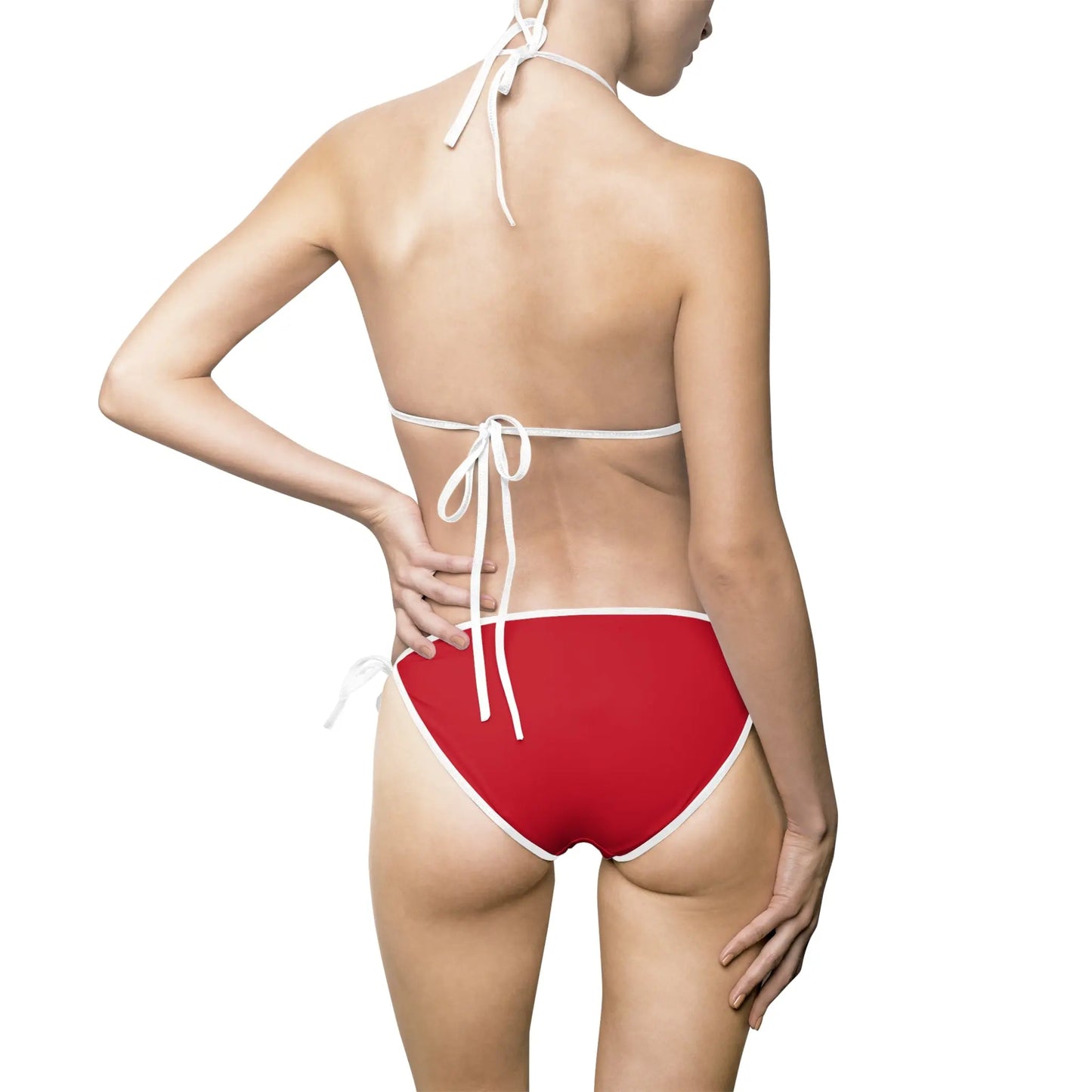 Bikini Swimsuit - Ladybug-inspired Geometric Pattern Printify
