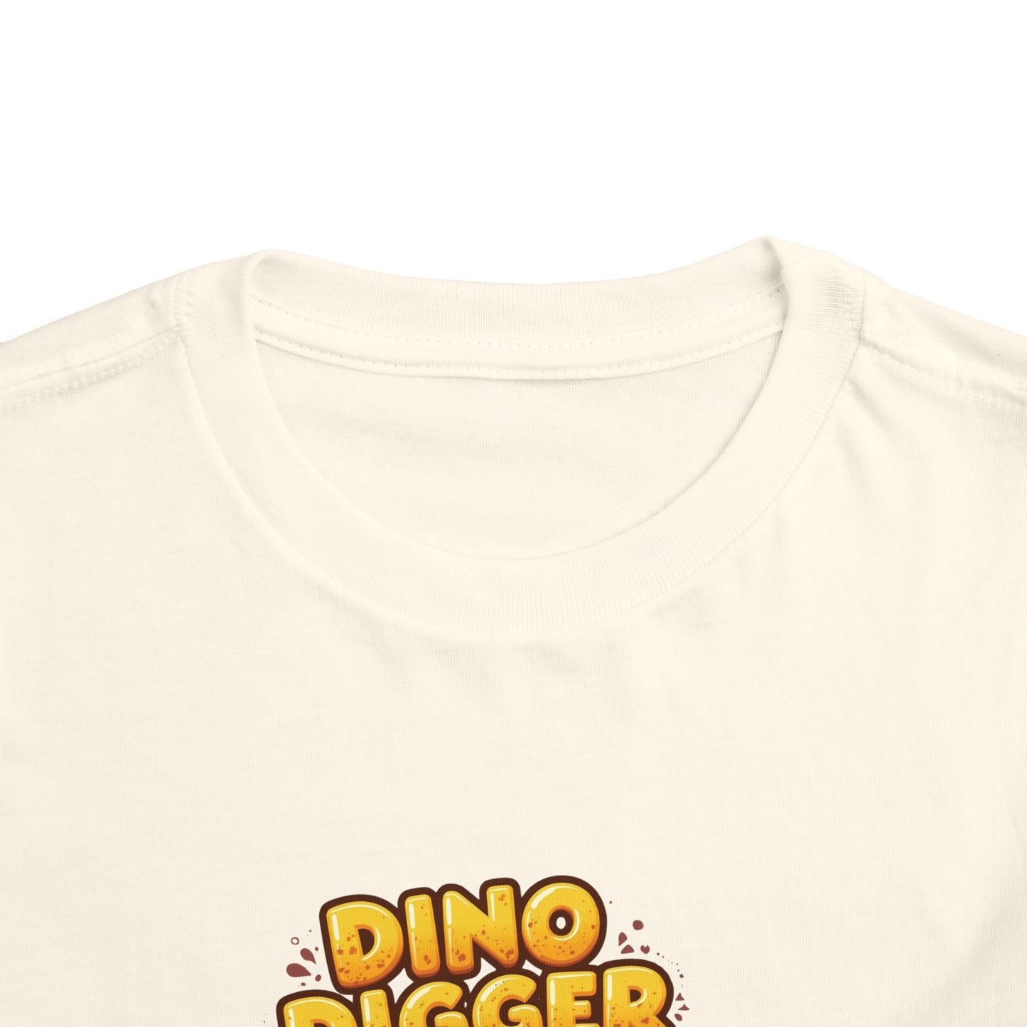 Dino Digger Toddler Tee - Fun Dino Excavator T-Shirt, Kids Gift, Birthday Outfit, Playwear, Cute Dinosaur Apparel