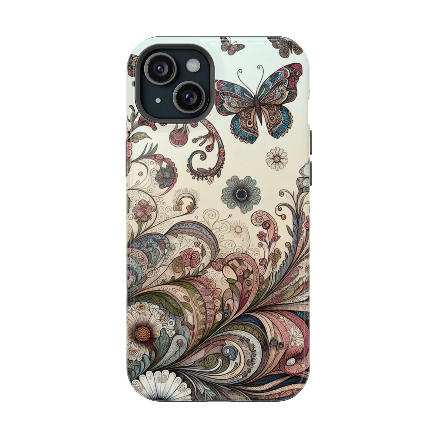 Phone Cases Whimsical Butterflies and Sunflowers Design Printify