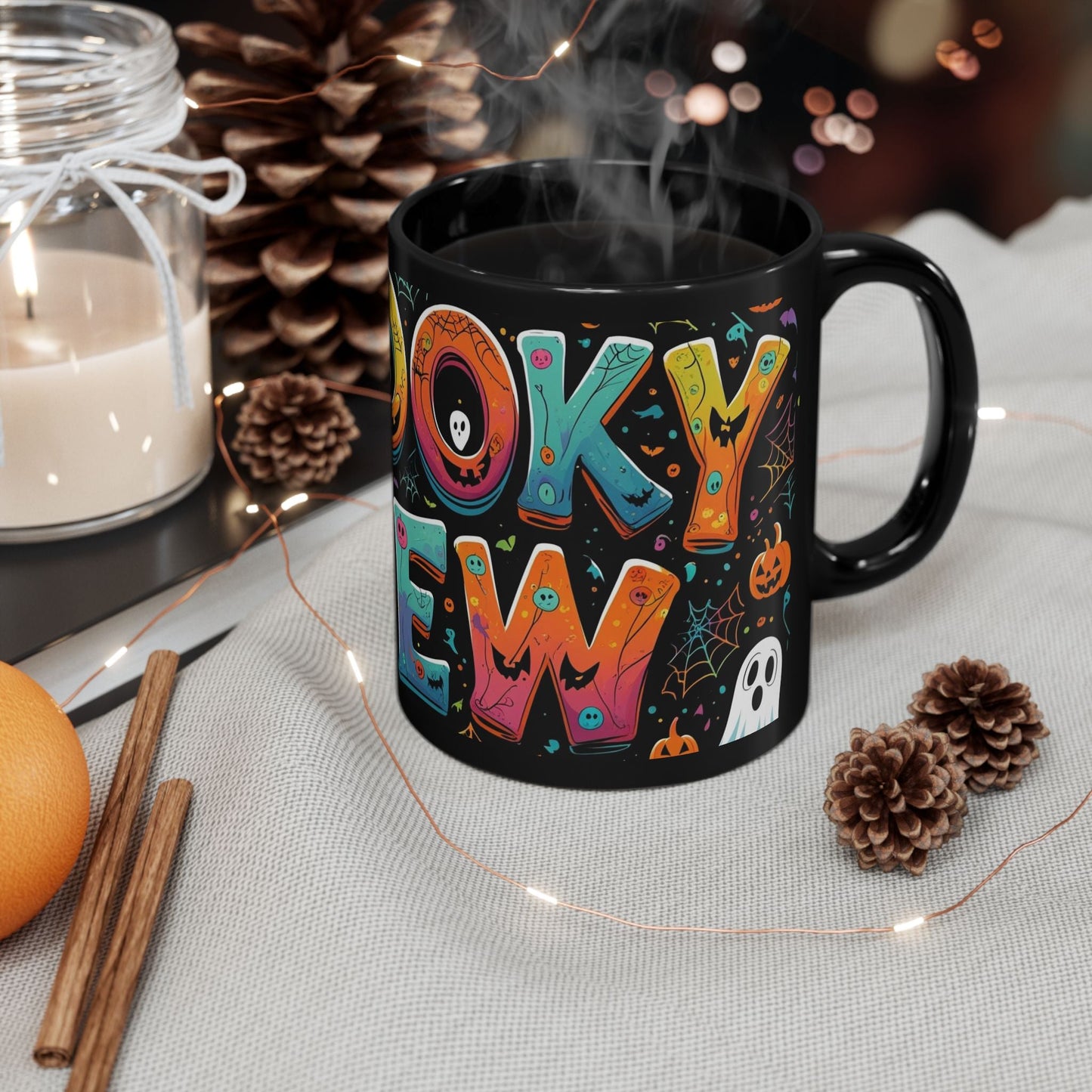 Spooky Crew Mug - Halloween Coffee Cup for Ghoulish Gatherings, Trick-or-Treating, Fall Decor, Gifts for Friends, Halloween Party Printify