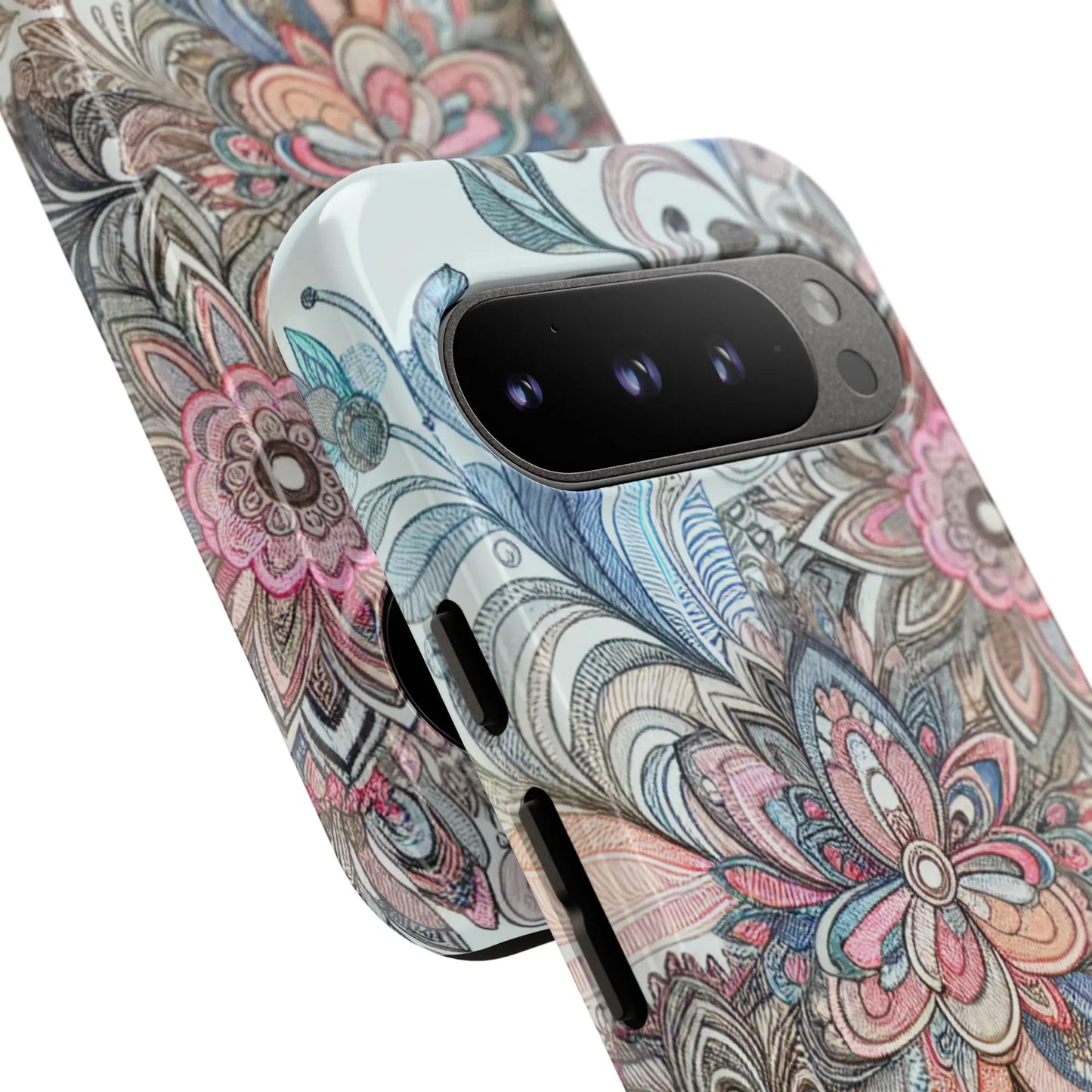 Floral Phone Case, Tough Cases, Protective mobile cover for flower lovers, Gift for her, Stylish phone accessory, Unique floral [...] Printify