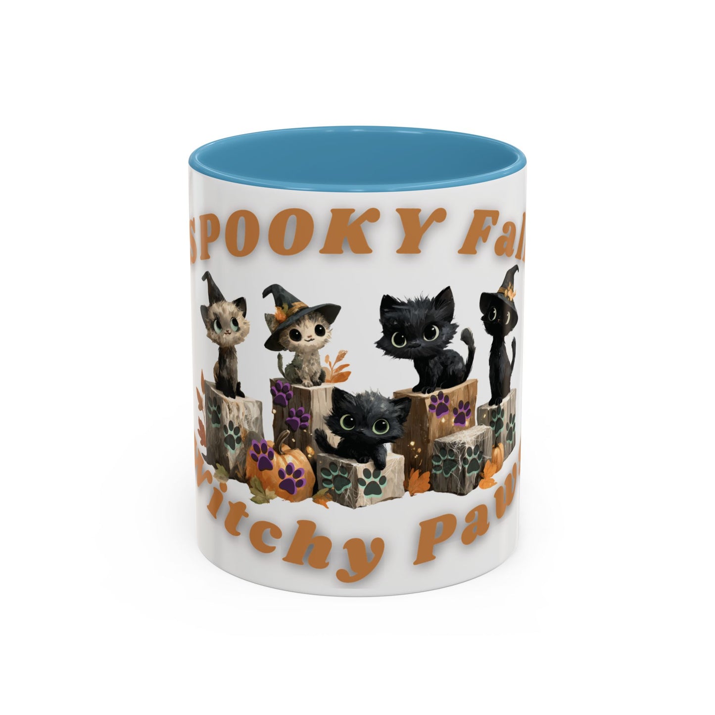 Spooky Black Cat Coffee Mug, Halloween Mug, Fall Decor, Cat Lover Gift, Witchy Paws, Seasonal Mugs