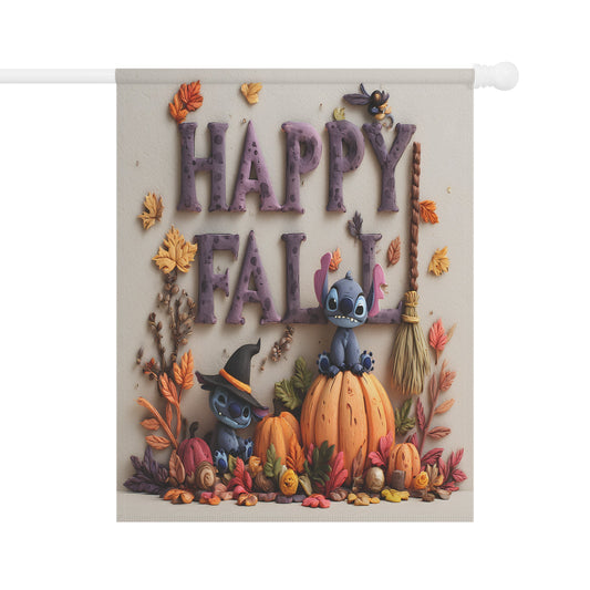 Fall Garden Banner, Seasonal Decor, Halloween Flag, Outdoor Autumn Decoration, Happy Fall Sign, Festive Home Accent Printify