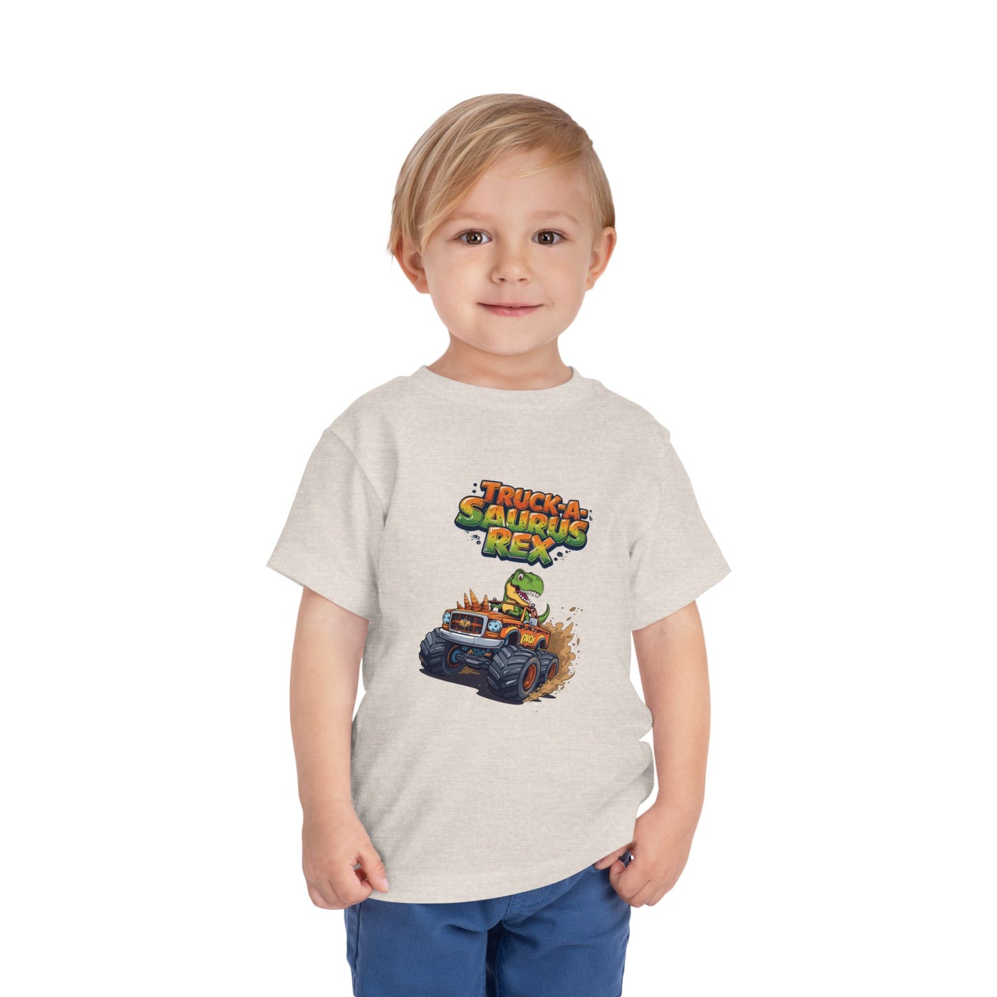 Truck-a-Saurus Rex Kids Tee | Fun Dinosaur T-Shirt, Toddler Gift, Birthday Outfit, Playtime, Summer Wear, Dino Lover Shirt