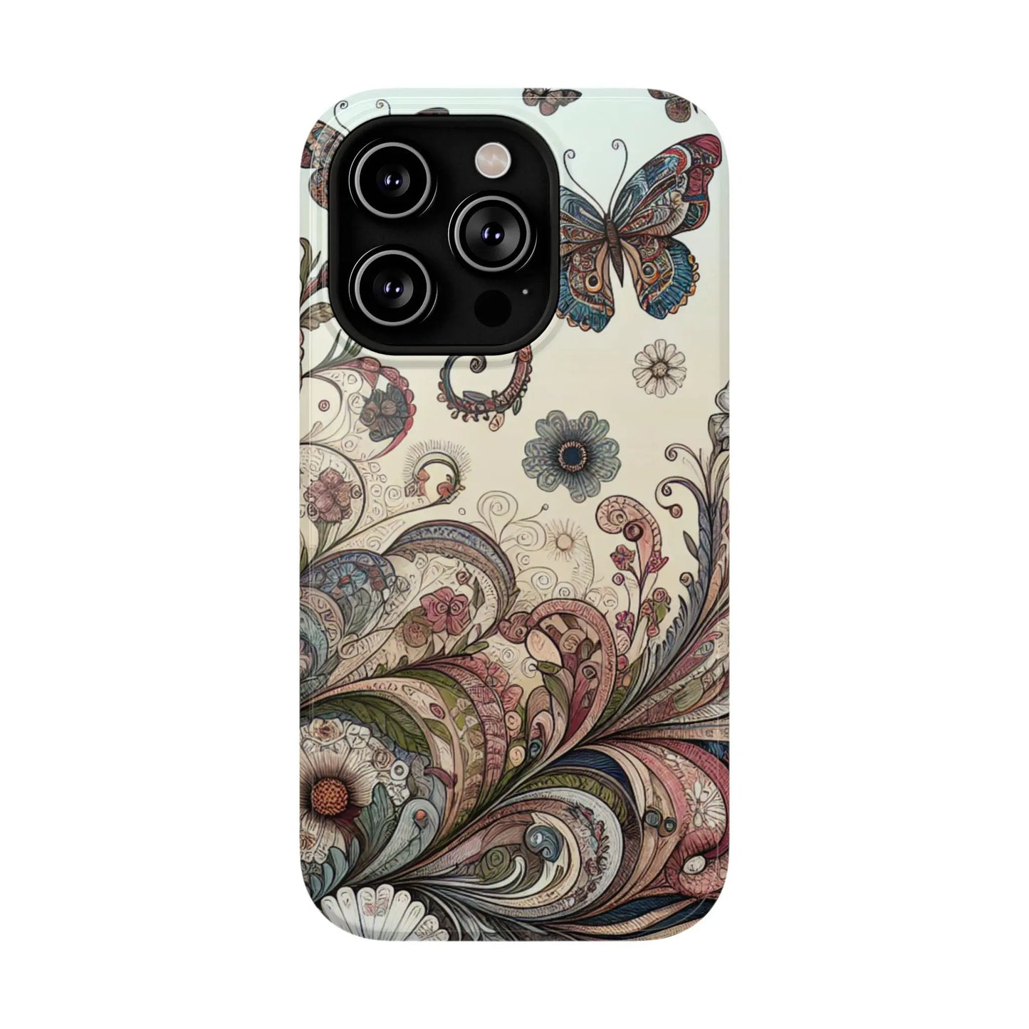 Phone Cases Whimsical Butterflies and Sunflowers Design Printify