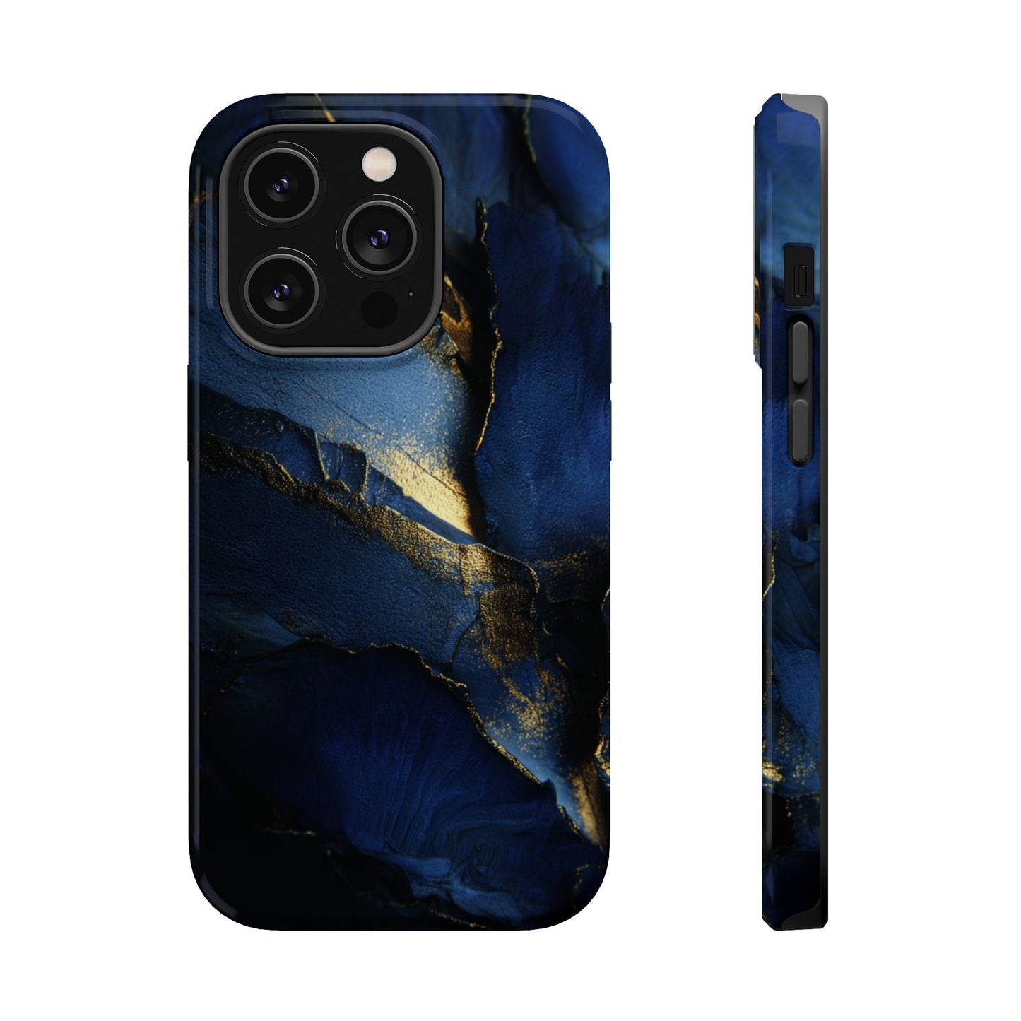 Phone Case - Blue and Gold 8k HD Design - Magnetic Tough Cases Printify