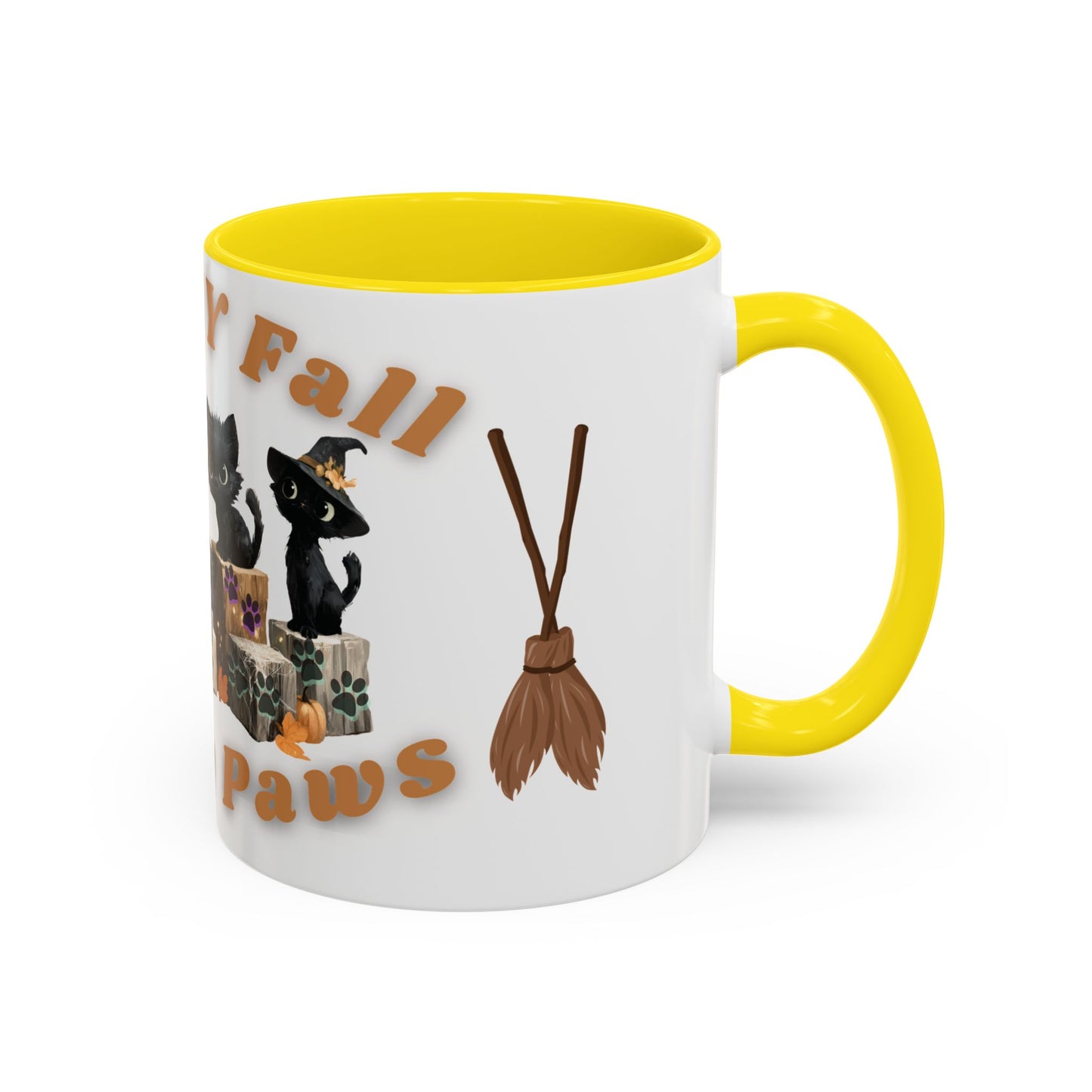 Spooky Black Cat Coffee Mug, Halloween Mug, Fall Decor, Cat Lover Gift, Witchy Paws, Seasonal Mugs