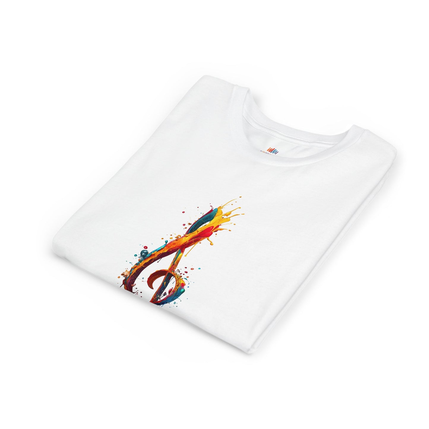 Youth Music Note Tee, Colorful Treble Clef Shirt, Kids Musical Gift, Summer Fun Top, Music Lover T-Shirt