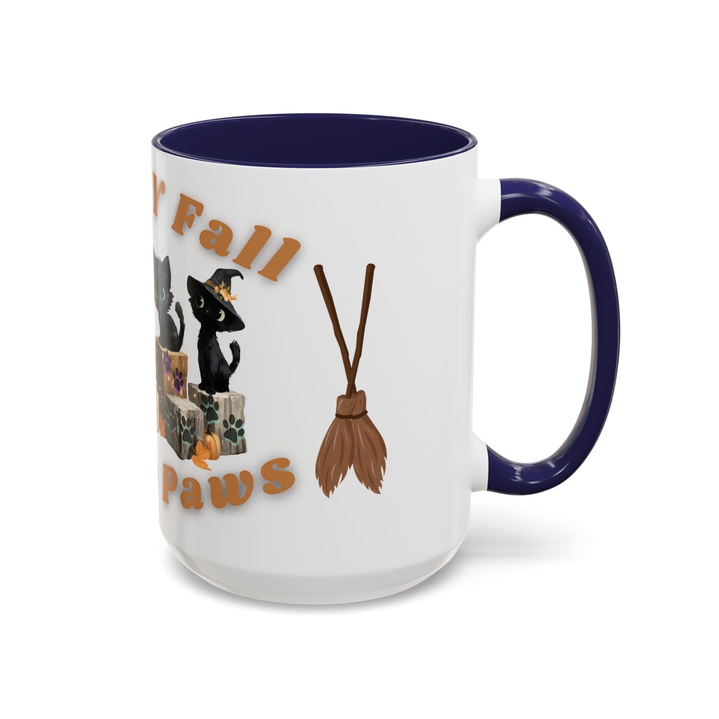 Spooky Black Cat Coffee Mug, Halloween Mug, Fall Decor, Cat Lover Gift, Witchy Paws, Seasonal Mugs