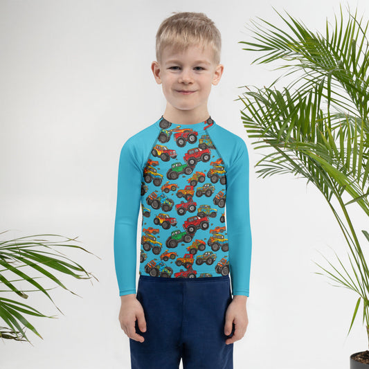 Monster Truck Kids Rash Guard | Unique Everyday Designz Home, Gifts & Apparel A Lid for Every Pot ~Everyday Designz~
