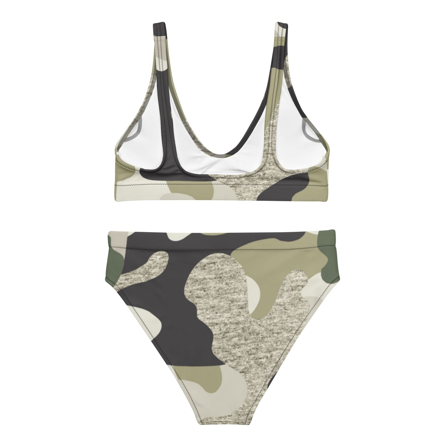 Green Camouflage Recycled high-waisted bikini | Unique Everyday Designz Home, Gifts & Apparel A Lid for Every Pot ~Everyday Designz~