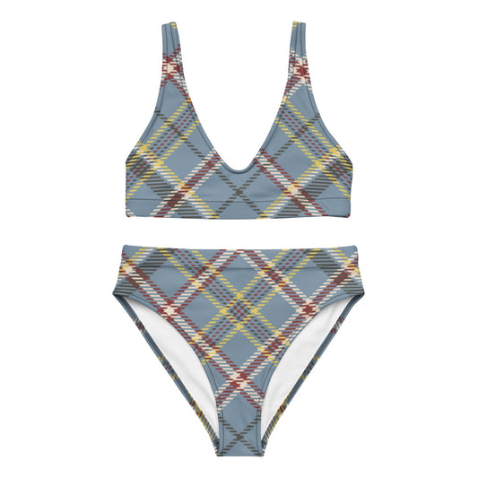 Plaid Print Recycled high-waisted bikini | Unique Everyday Designz Home, Gifts & Apparel A Lid for Every Pot ~Everyday Designz~