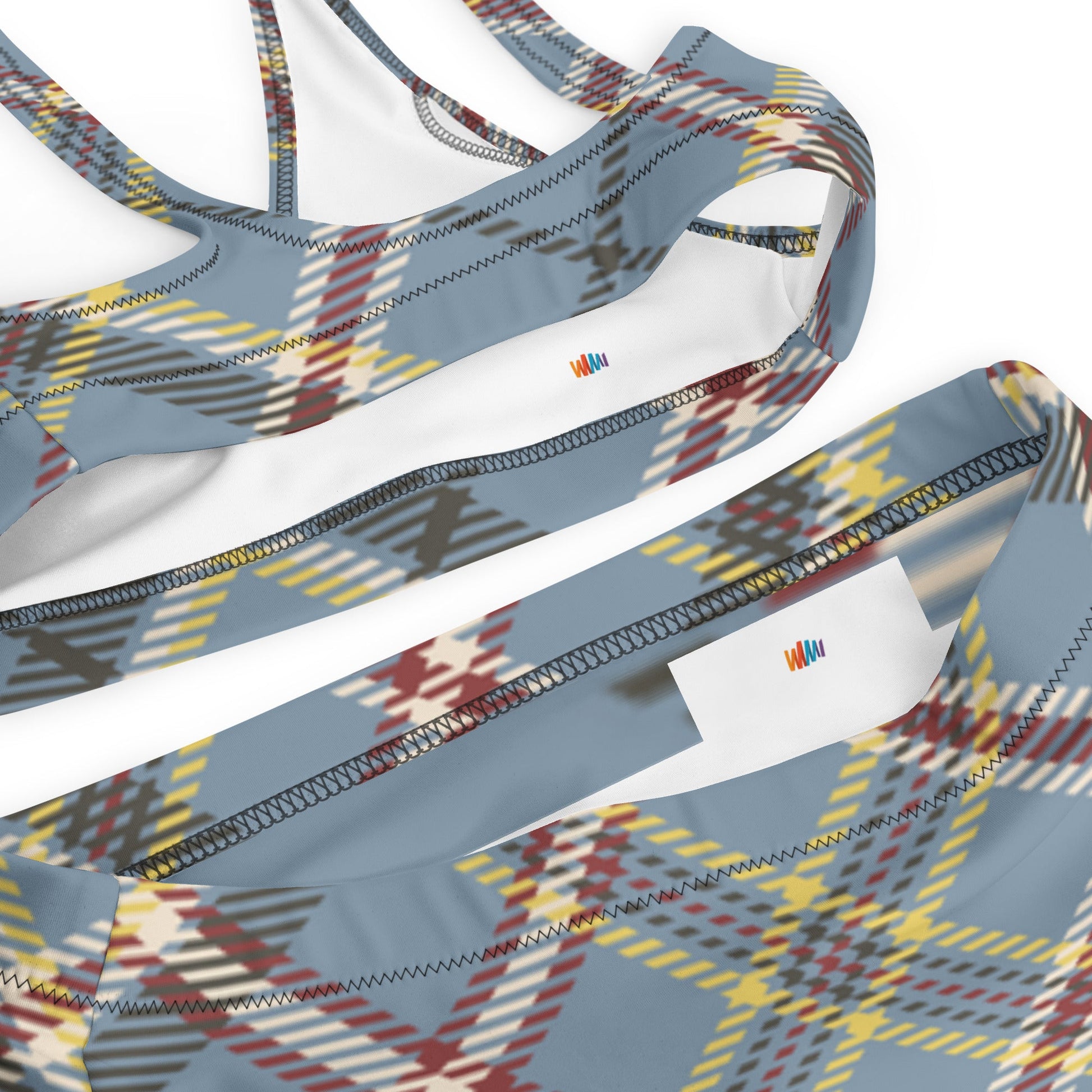 Plaid Print Recycled high-waisted bikini | Unique Everyday Designz Home, Gifts & Apparel A Lid for Every Pot ~Everyday Designz~