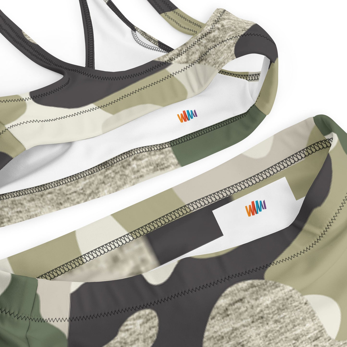 Green Camouflage Recycled high-waisted bikini | Unique Everyday Designz Home, Gifts & Apparel A Lid for Every Pot ~Everyday Designz~