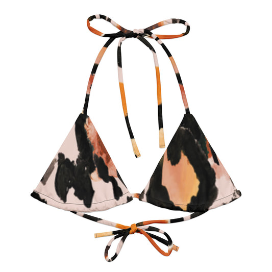Cheetah All-over print recycled string bikini top | Unique Everyday Designz Home, Gifts & Apparel A Lid for Every Pot ~Everyday Designz~