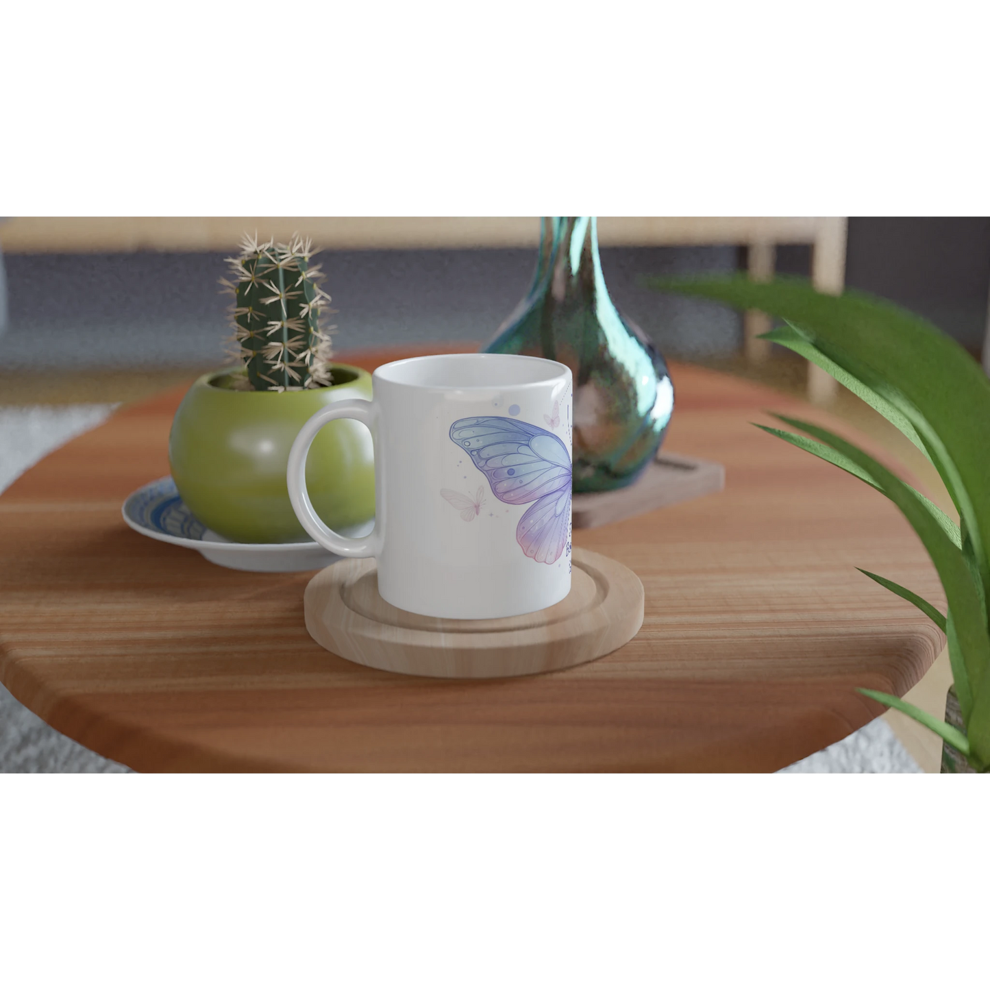 Zodiac Gemini  - Socially Butterflies - White 11oz Ceramic Mug | Unique Everyday Designz Home, Gifts & Apparel A Lid for Every Pot ~Everyday Designz~