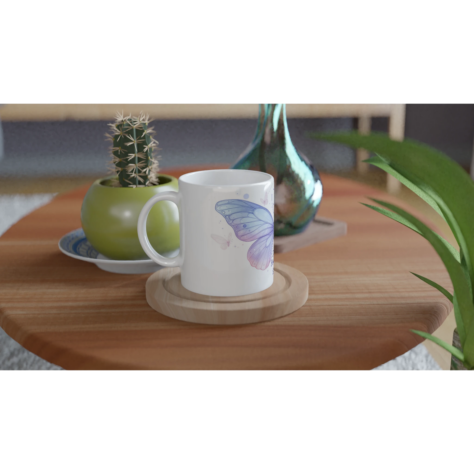 Zodiac Gemini  - Socially Butterflies - White 11oz Ceramic Mug | Unique Everyday Designz Home, Gifts & Apparel A Lid for Every Pot ~Everyday Designz~