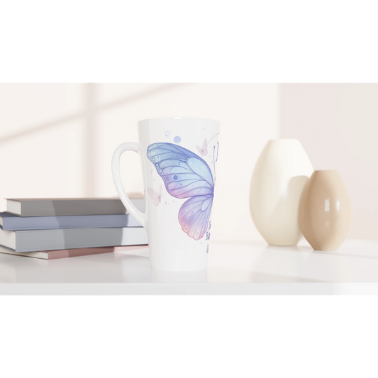 Zodiac Gemini  - Socially Butterflies - White Latte 17oz Ceramic Mug | Unique Everyday Designz Home, Gifts & Apparel A Lid for Every Pot ~Everyday Designz~