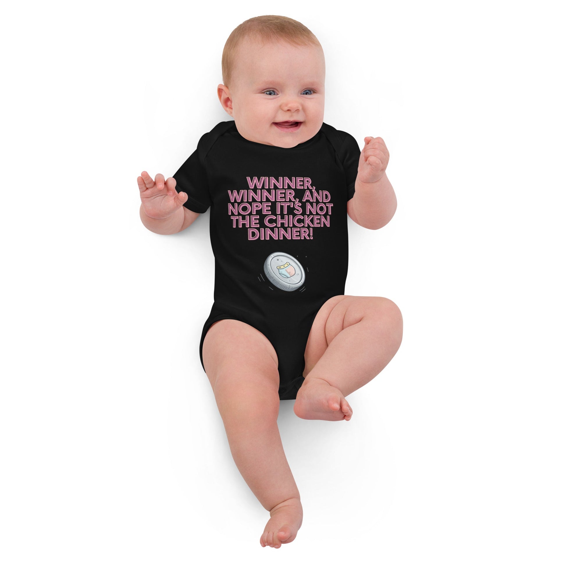 Organic cotton baby bodysuit - Winner, Winner, Nope Not the Chicken Dinner! | Unique Everyday Designz Home, Gifts & Apparel A Lid for Every Pot ~Everyday Designz~