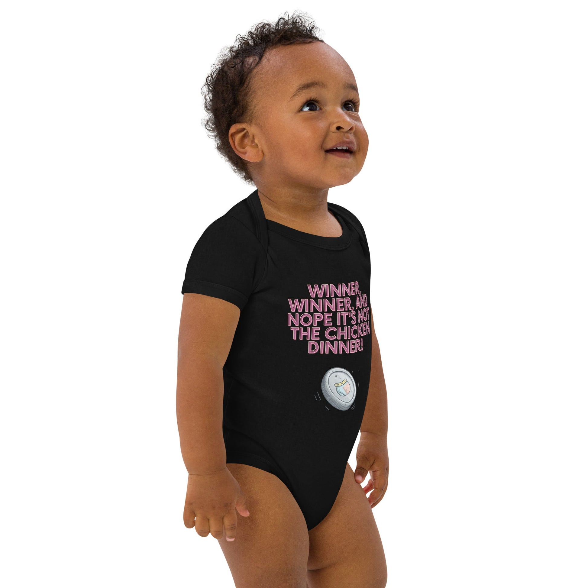 Organic cotton baby bodysuit - Winner, Winner, Nope Not the Chicken Dinner! | Unique Everyday Designz Home, Gifts & Apparel A Lid for Every Pot ~Everyday Designz~