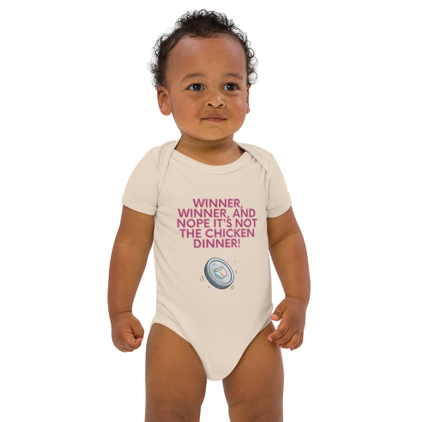 Organic cotton baby bodysuit - Winner, Winner, Nope Not the Chicken Dinner! | Unique Everyday Designz Home, Gifts & Apparel A Lid for Every Pot ~Everyday Designz~