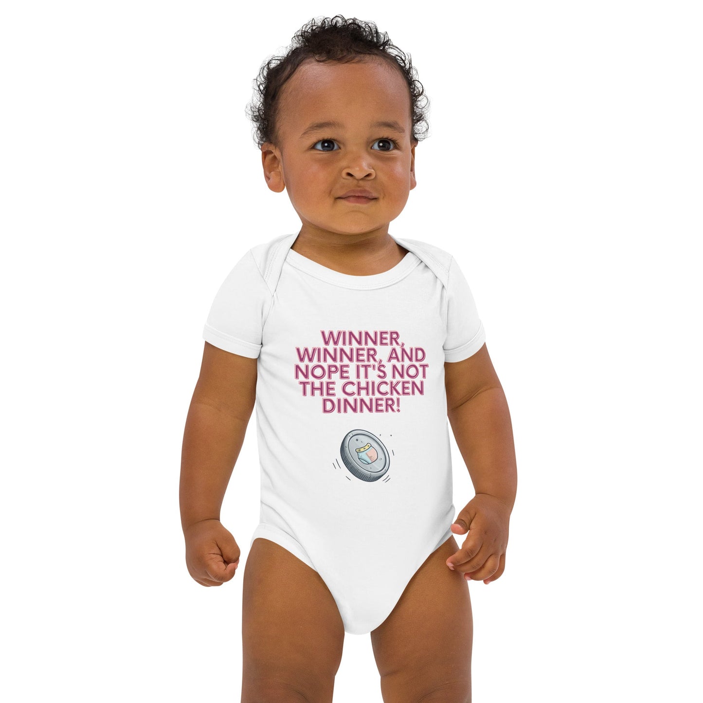 Organic cotton baby bodysuit - Winner, Winner, Nope Not the Chicken Dinner! | Unique Everyday Designz Home, Gifts & Apparel A Lid for Every Pot ~Everyday Designz~