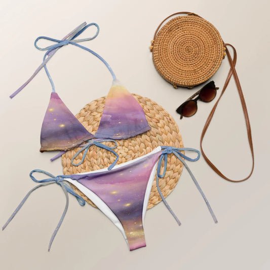 Cotton Candy Galaxy All-over print recycled string bikini A Lid for Every Pot ~ Everyday Designz ~