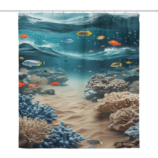 Durable Water Resistant Shower curtain - Oceanic A Lid for Every Pot ~ Everyday Designz ~