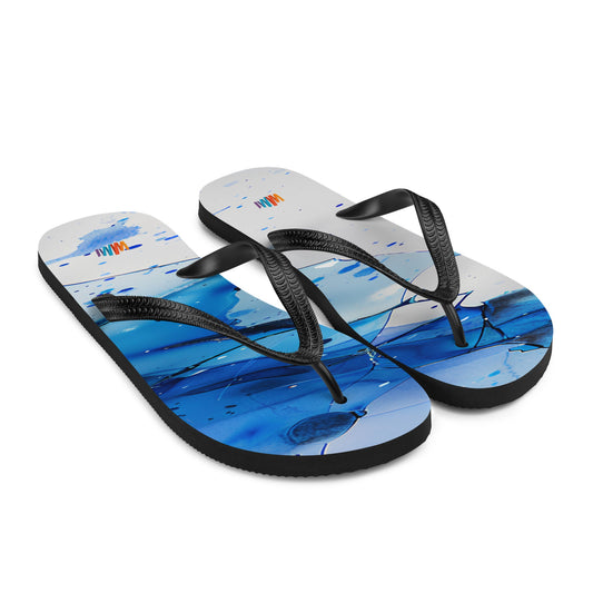 Blue and White Flip-Flops | Unique Everyday Designz Home, Gifts & Apparel A Lid for Every Pot ~Everyday Designz~