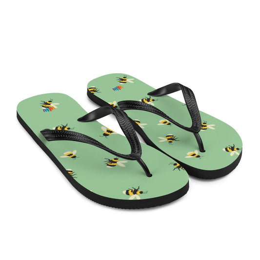 Buzzin' Bees Flip-Flops | Unique Everyday Designz Home, Gifts & Apparel A Lid for Every Pot ~Everyday Designz~