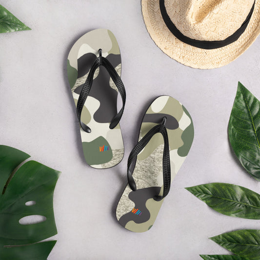 Green Camouflage Flip-Flops | Unique Everyday Designz Home, Gifts & Apparel A Lid for Every Pot ~Everyday Designz~