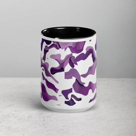 Purple Camo - Mug with Color Inside - 11oz in all sizes - 15oz *Only in Black inside color* | Unique Everyday Designz Home, Gifts & Apparel A Lid for Every Pot ~Everyday Designz~