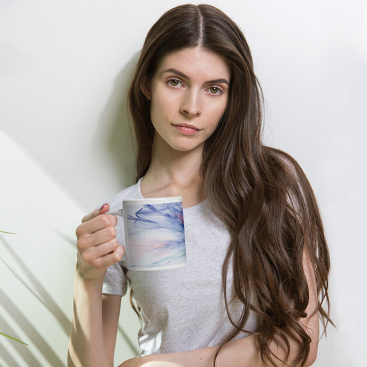 Abstract colors  - White glossy mug | Unique Everyday Designz Home, Gifts & Apparel A Lid for Every Pot ~Everyday Designz~